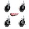 Service Caster 5 Inch Thermoplastic Wheel 5/16 Inch Threaded Stem Caster Set with 2 Brakes SCC SCC-TS05S510-TPRS-5161815-2-SLB-2 - alternate 5
